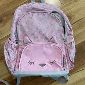 Pottery barn backpack. Pink kitty